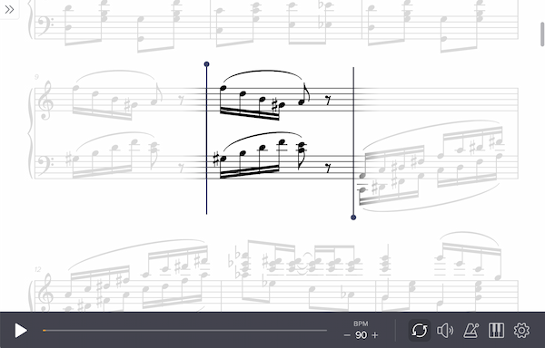 Screenshot of new loop design
