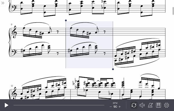 Screenshot of old loop design