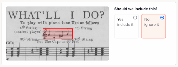 Screenshot of new review question