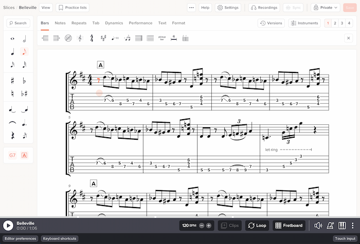 Screenshot of old design