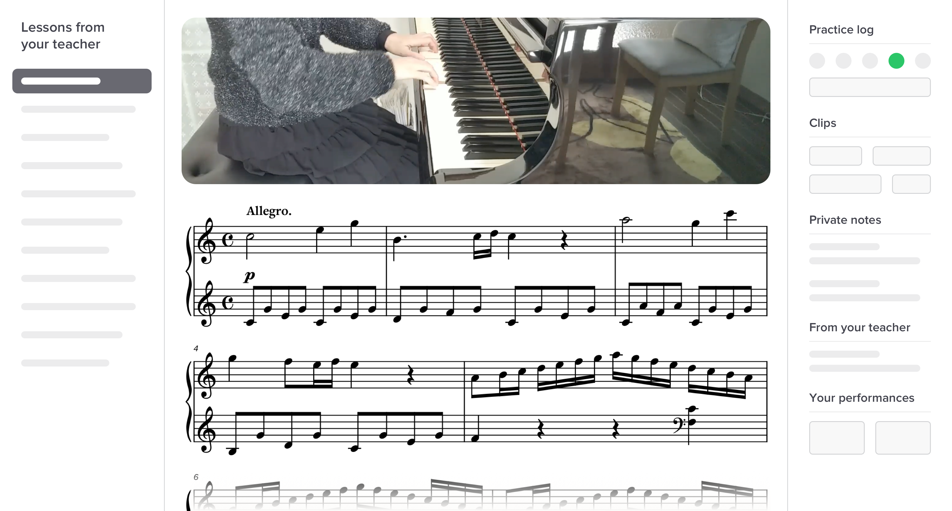 An illustration of the features of private course